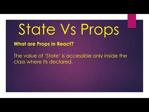 6 React Js State Vs Props | Difference between State and Props in Reactjs | React Js Tutorial