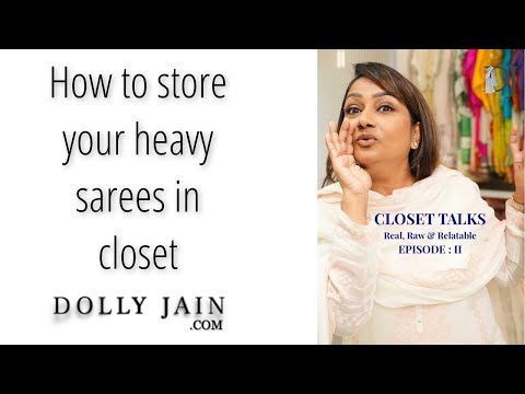 How to Store Heavy Sarees Safely