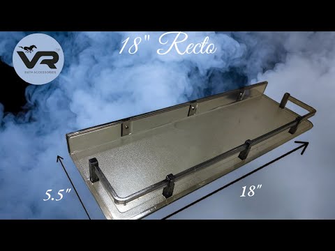 Acrylic 18 inch bathroom shelf unbreakable