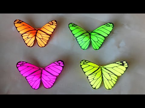 Origami Schmetterling basteln mit Papier - Deko für Zimmer selber machen - DIY Geschenk. Bastelideen