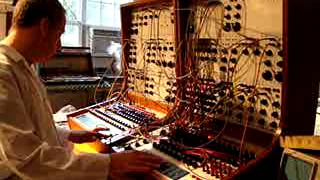 Video thumbnail for Phil Cirocco of CMS / Discrete Synthesizers playing a large Buchla 100 system by Phil Cirocco
