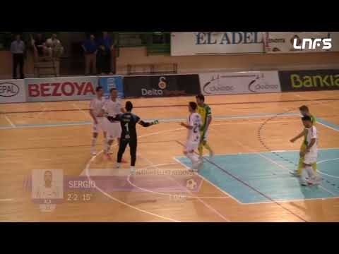 Gol Sergio (2-2) Naturpellet Segovia - Jaén Paraíso Interior. J3, 1Div