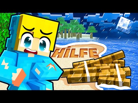 7 Tage auf einer verlassenen Insel gestrandet in Minecraft!