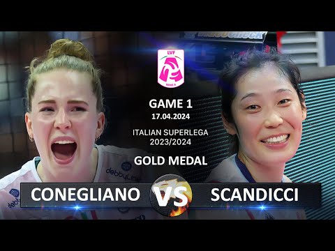 Gold Medal Matches of Italian Volleyball SuperLega 2023/2024 | Conegliano vs Scandicci