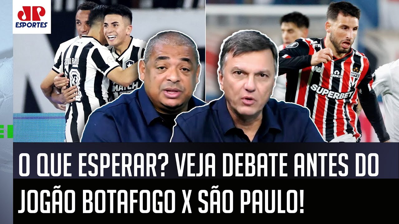 "É ISSO QUE EU IMAGINO! Pra mim, o São Paulo contra o Botafogo hoje..." VEJA DEBATE sobre o JOGÃO!