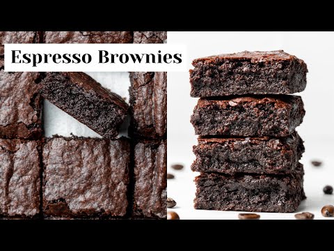 Fudgy Espresso Coffee Brownies