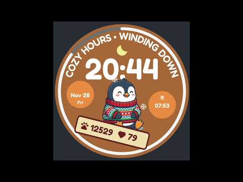 Cute Winter Animals Watch Face