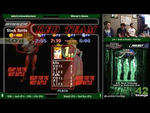 Construct 54 - EHG Jon$ + EHG Life vs Risa62 + Red Ryu - Melee Doubles WS