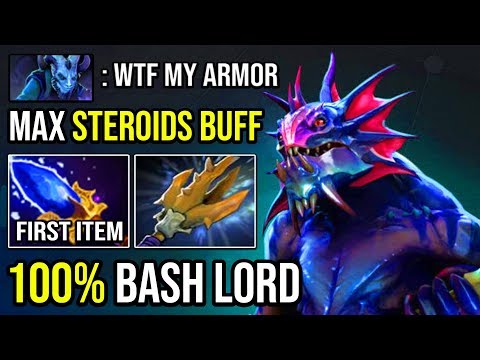 100% BASH LORD!!! CANCER Offlane Slardar Max Steroids Buff 2 Hits Delete Riki TOP MMR Fly DotA 2