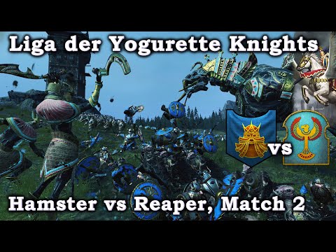 Hamster vs Reaper! Zwerge vs Gruftkönige Liga der Yogurette Knights! Total War Warhammer 2