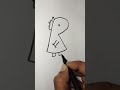 Capital R How To Draw Girl Rain Season Shortspeed Viral Easydrawing Art Shorts