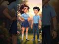 School Wale Din Part 1 Scenes 13 16 Rooftop Talks To Silent Glances Cartoon Lovestory