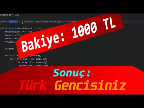 I Created a 100% Turkish ATM Program! And What Happens If a C# Developer Uses Python?