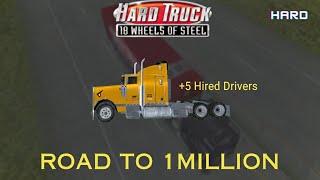 Download lagu Hard Truck: 18 Wheels of Steel Road to 1 million Hard difficulty | Hired New Drivers | Part7 mp3