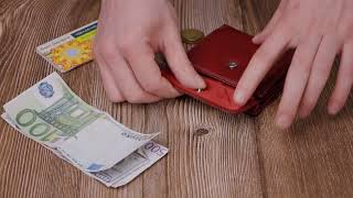 Невеликий жіночий гаманець з монетницею з натуральної шкіри ST Leather 22544 бордовий