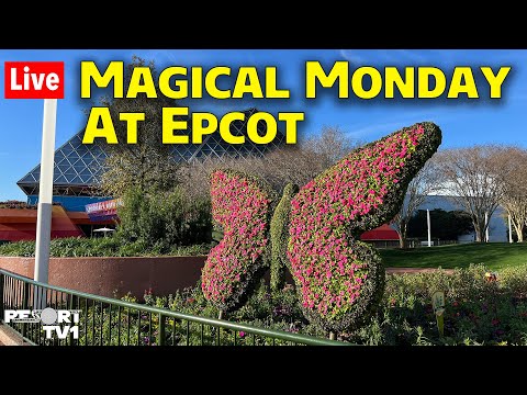 🔴Live: Magical Monday at Epcot - Flower & Garden Festival Scavenger Hunt - Disney World  - 3-25-24