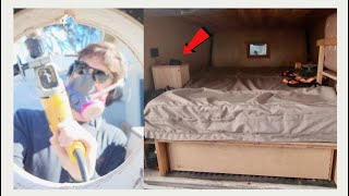 Van Builder's CLEAN Truck Camper TOUR + Window Install on my BOX TRUCK