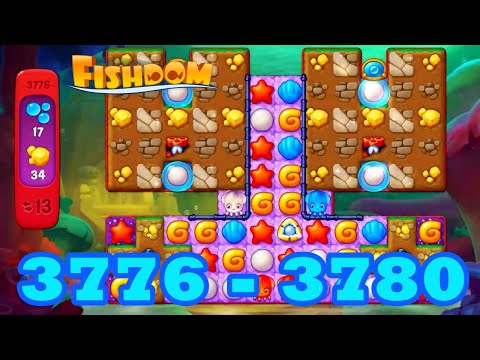 Fishdom Level 3776 - 3780 HD Walkthrough 3 - match puzzle | gameplay | android | 3777 | 3778 | 3779