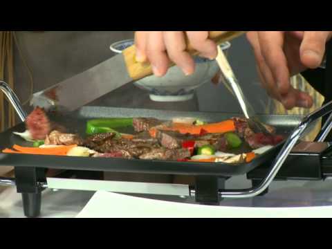 Rosenstein & Söhne Elektro-Grill Teppan-Yaki-Style antihaftbeschichtet