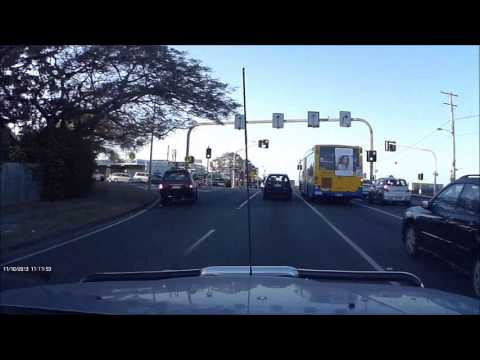 BCC Bus Right Turn Under Straight Ahead Arrow 17 Oct 2013