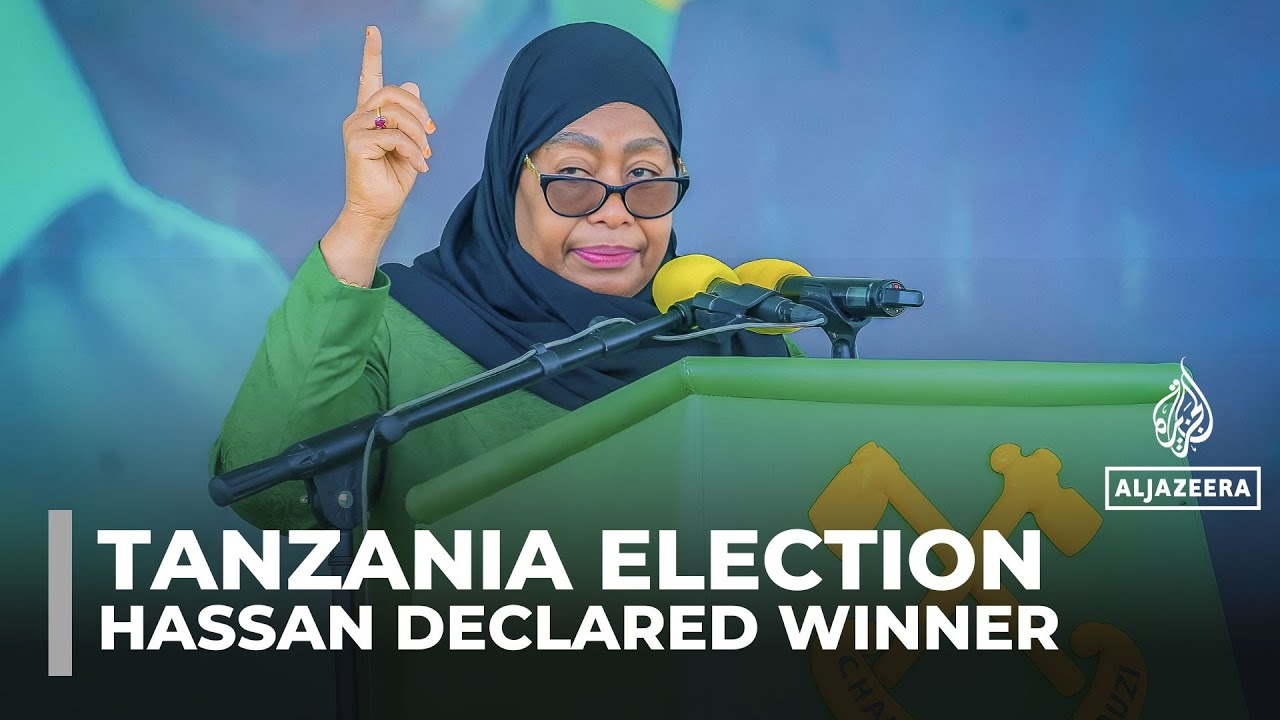 Tanzanian President Hassan declared winner of disputed vote with 98 percent