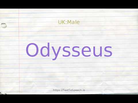 How to pronounce odysseus