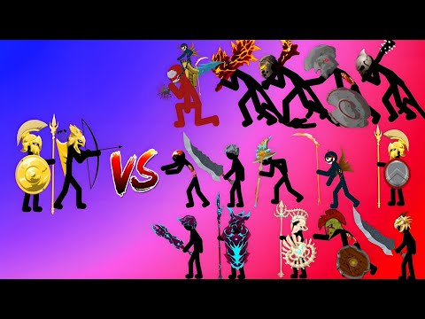 Cytchu & Golden Spearton VS All Strongest Stick Figures - stick war legacy