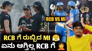 WPL 2023 RCB VS MI 2023 Post match analysis Kannada|RCB VS MI WPL highlights review|Cricket analysis
