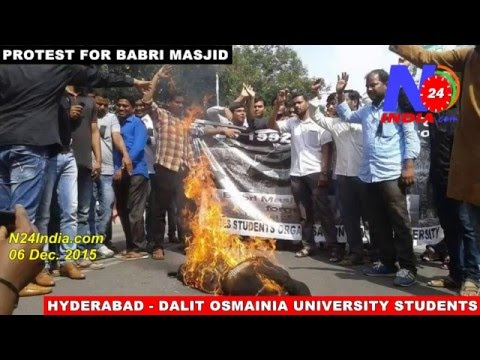 Protest for Babri Masjid at different cities(N24India)