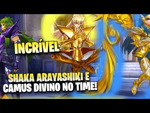 ARAYASHIKI DE SHAKA E CAMUS DIVINO GRANDE DANO EM ÁREA SAINT SEIYA AWAKENING