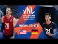 🇺🇸 USA vs. 🇩🇪 GER - Highlights Week 3 | Men's VNL 2022
