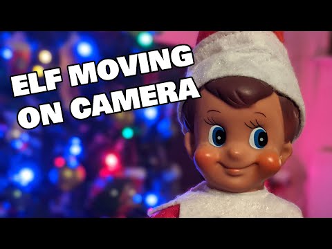 Elf On The Shelf Moving On Camera At Night