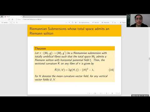 MATH2022 - Some Properties of Curvatures on the Total Manifold of a Riemannian, Şemsi Eken Meriç