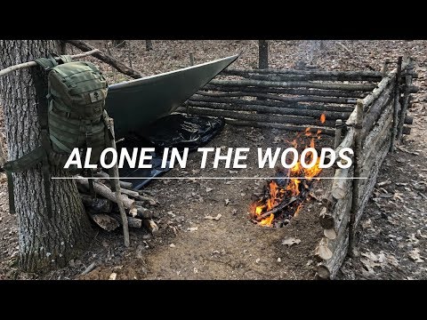 Overnight Shelter Building With Minimal Gear