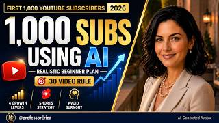 1st 1000 YouTube Subscribers Using AI in 2026 (Realistic Beginner Plan)