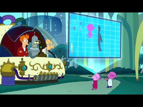 Futurama Time Machine -  Human Evolution: Intellect vs Physical Strengh