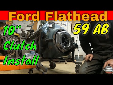 Ford Flathead Clutch Install: 59 AB 239 with a 1939 Box in a 1937 Ford