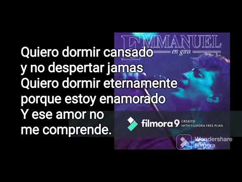 Quiero dormir cansado(Karaoke Musica Original)#emmanuel #envivo #concierto #live #balada #karaoke