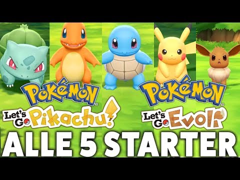 ALLE 5 STARTER IN Pokémon Let's Go Pikachu & Evoli BEKOMMEN!