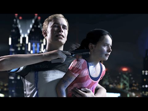 Connor Saves Little Girl - Snipers Shoot Daniel - Outcome | Detroit: Become Human | 4K