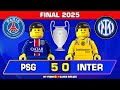 Champions League Final 2025 PSG Vs Inter 5 0 Goals Highlights Lego