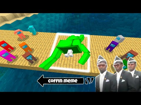 Coffin Meme "Among Us" Traps Edition Part 4- Minecraft