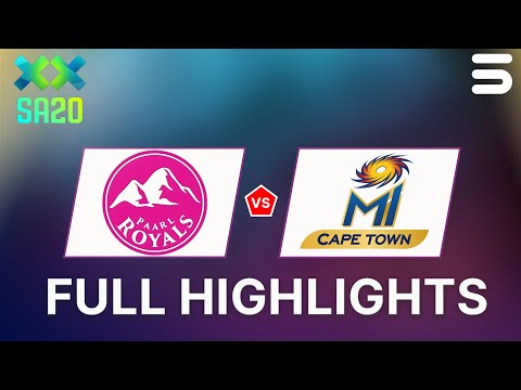 Full Highlights | Paarl Royals vs MI Cape Town | Match 10 | SA20 | ZK1J