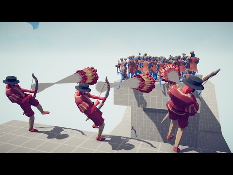 3x BALLOON ARCHERS vs 100x UNITS - Totally Accurate Battle Simulator TABS