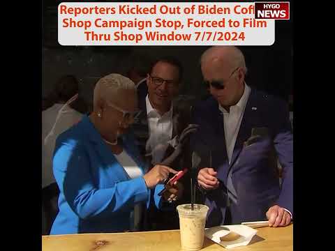 Reporters Kicked Out of Biden Coffee Shop Campaign Stop; Kamala Harris Zones Out on Helicopter