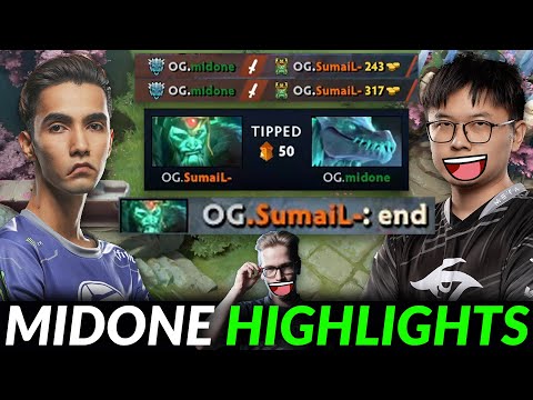 MIDONE Winter Wyvern Offlane + TOPSON SD Mid vs SUMAIL in Safe Lane