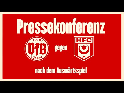 8. Spieltag 2023/24: VfB Lübeck - Hallescher FC | Pressekonferenz nach dem Spiel