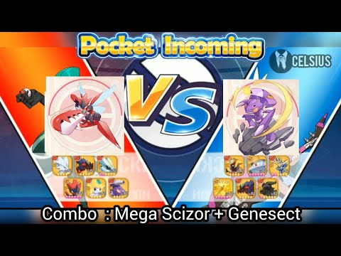 Arena - Cặp đôi Genesect (S+) và Mega Scizor (S) - Pocket Incoming