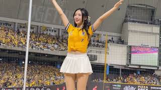 【君白 林可 盈瑩 峮峮 畇二Julia 】進取勝利#Passion Sisters#台湾チアリーディングチーム#中華職棒#CPBL#洲際#20240922（周思齊引退賽）