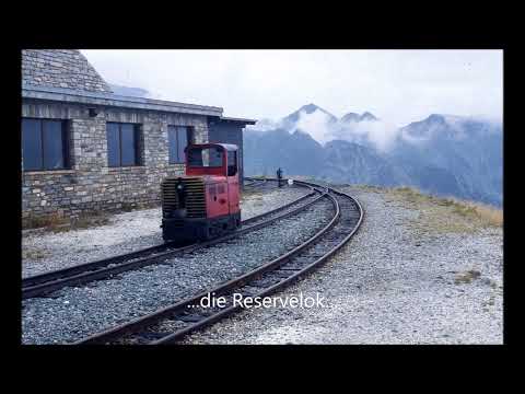 Reißeck-Höhenbahn auf 2200m, eine Bilderstrecke mit Mitfahrtgeräusch vom 11.8.1983